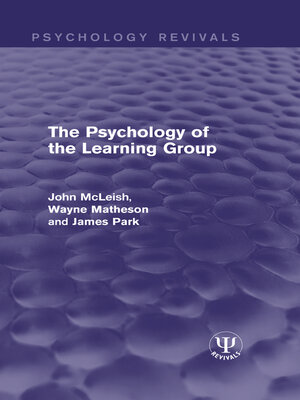 cover image of The Psychology of the Learning Group